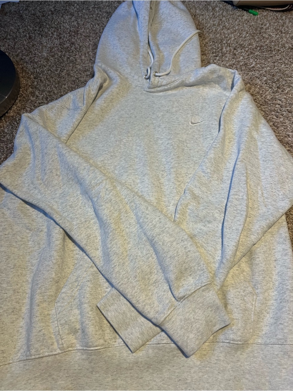 Nike Light Heather Gray Pullover Hoodie